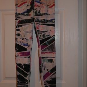 Lululemon leggings - watercolour print